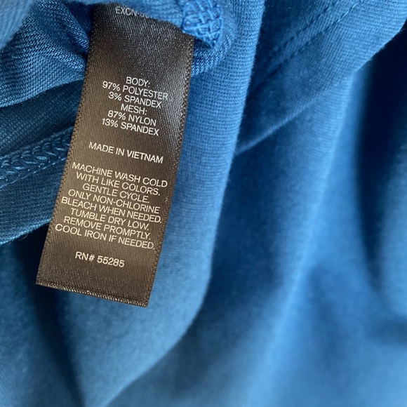 Express EXP CORE Performance Workout Tank - Blue & Black - XS - Picture 8 of 10